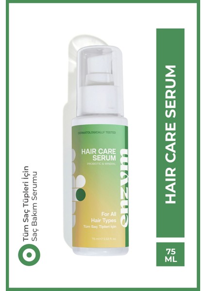 Probiotik ve Mineral Onarıcı Saç Bakım Serumu 75 ml