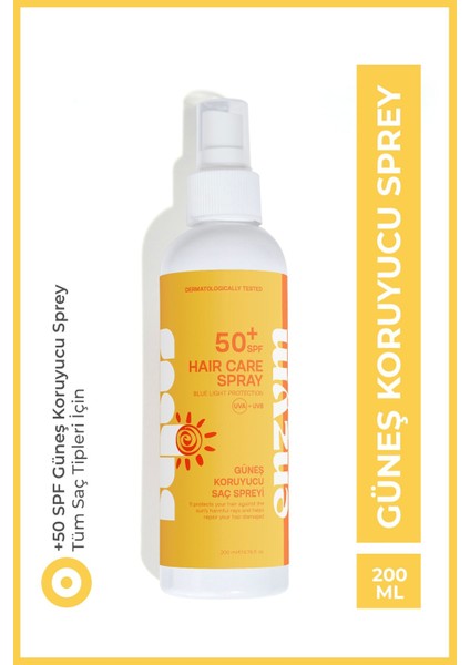 50 Spf+ Saç Güneş Koruyucu (Blue Light Protection) Sprey 200 ml