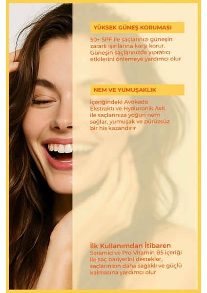 50 Spf+ Saç Güneş Koruyucu (Blue Light Protection) Sprey 200 ml fırsatları