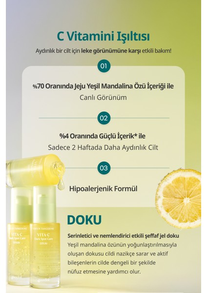 Yeşil Mandalina Özlü, Leke Karşıtı Serum GOODAL Green Tangerine Vita C Dark Spot Care Serum fiyatları