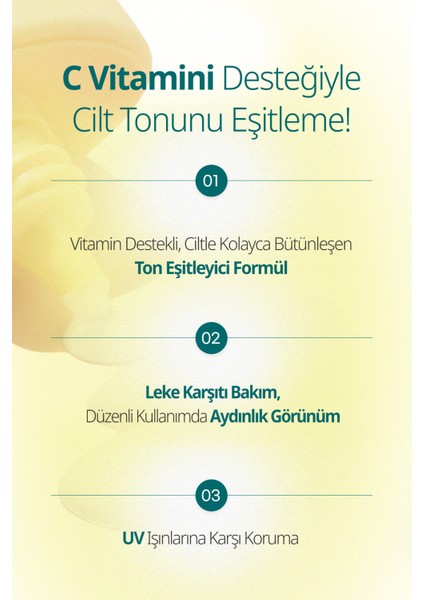 Green Tangerine Vita C Dark Spot Tone Up Cream - Ton Eşitleyici Makyaj Bazı ve Güneş Kremi SPF50+ Pa++++ fiyatları