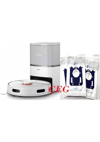 Uyumlu XU3110/02 Homerun 3000 Serisi Aqua Robot Süpürge Toz Torbası 4 Adet Çeg