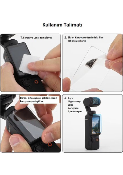 Dji Osmo Pocket 3 Için Cam Ekran Koruyucu Seti 9h (Lens ve Ekran Koruyucu 2 Parça) fırsatları