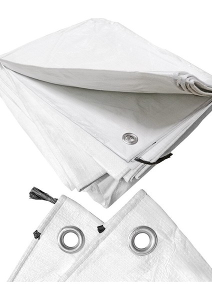 Beyaz Renk Ebatlı Branda, 12X30 Çadır 120 Gr/m2 Su Geçirmez Kamyon Saman Inşaat Gölgeleme Çadırı fiyatları