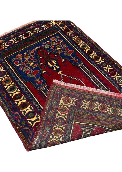 El Dokuma Sıfır Çamardı Seccade 80X125 Kırmızı Kök Boya Namazlık fırsatları