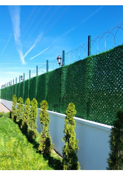 1x8,5 Metre Çim Çit, Bahçe Çiti, Dekoratif Telli Çit, Yapay Çim Çit modelleri