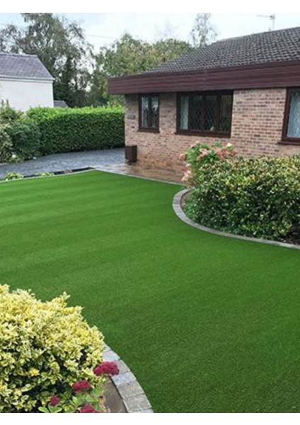 2X18 Metre Yapay Çim Halı, Lastik Taban, Yeşil Suni Halı, 20 mm Kalınlığında indirimleri