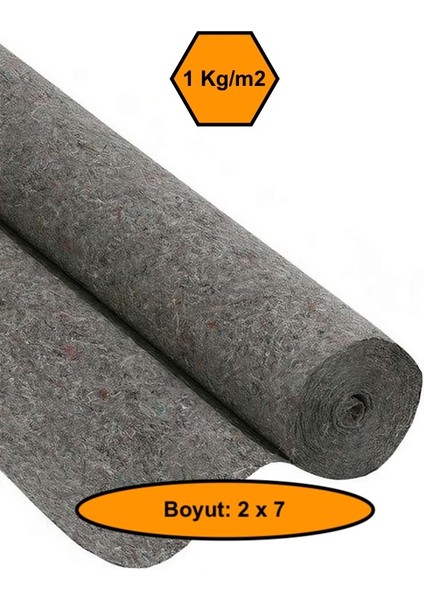 Yalıtım Keçesi, Kaplama Malzemesi, Geotekstil Keçe 2x7