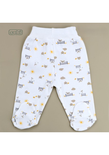 Koyun Desenli 2'li Bebe Pantolon