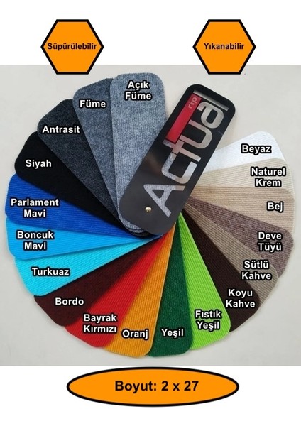 Zemin Için Rip Halı, Halıflex Zemin Kaplama Halısı, 2X27 Metre