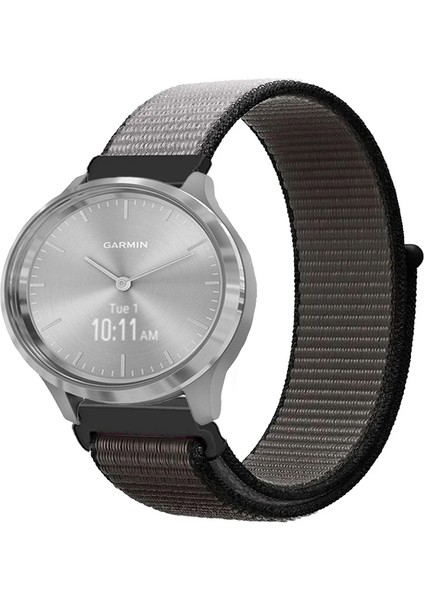 Garmin Vivomove 3 ile Uyumlu Kordon Cırt Cırtlı Spor Kumaş Kayış