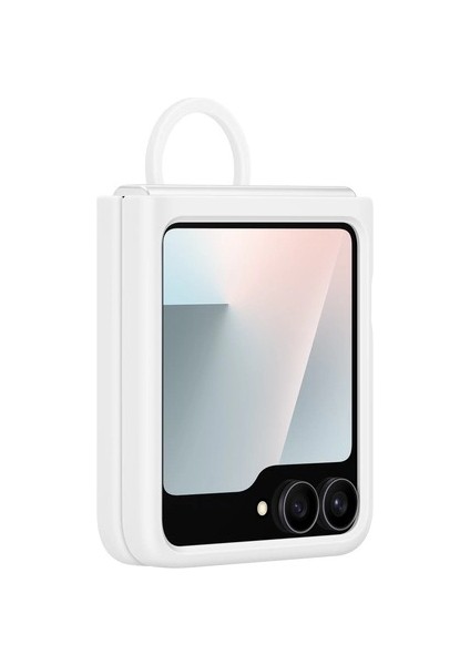 Galaxy Z Flip 7 Yüzüklü Silikon Telefon Kılıfı Gri modelleri