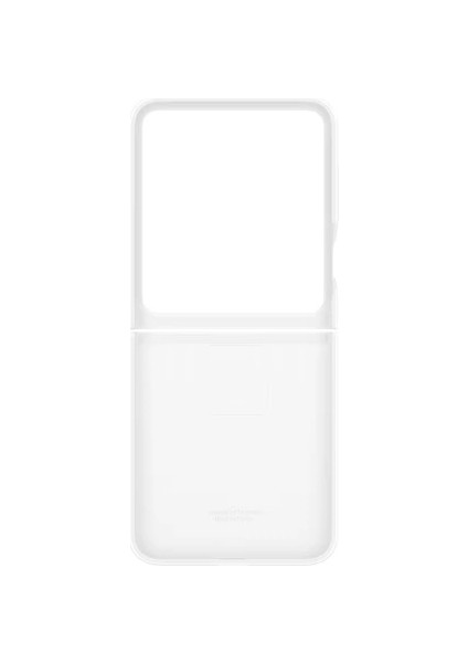 Galaxy Z Flip 7 Yüzüklü Silikon Telefon Kılıfı Gri