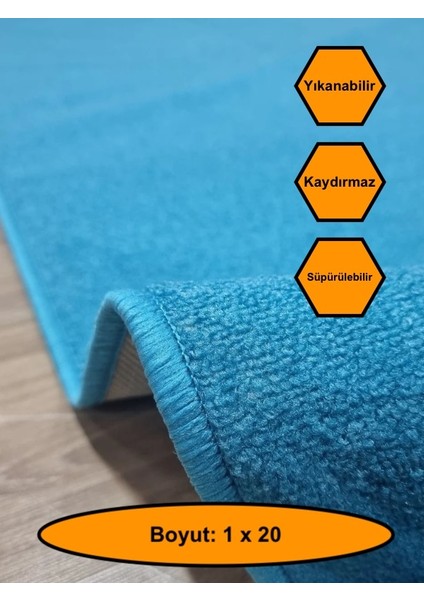 Desensiz Kaydırmaz Yolluk Kilim Halı 1X20 Metre