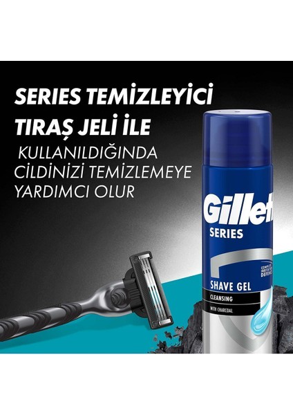 Mach3 Charcoal Yedekli Erkek Tıraş Makinesi – Paslanmaz Çelik Bıçak, Pürüzsüz ve Konforlu Tıraş, 1 Adet