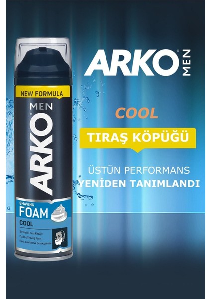 Men Cool Erkek Tıraş Köpüğü 2×200 ml – Sakalı Yumuşatır, Tahrişi Önler, Ergonomik Tasarım ve Uzun Süreli Kullanım fiyatları