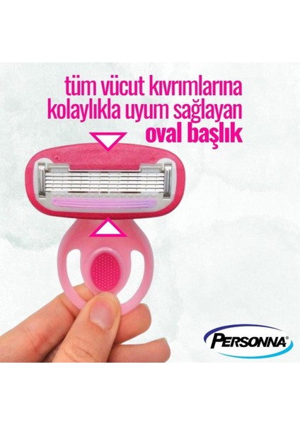 Halo 5 Bıçaklı Kadın Tıraş Bıçağı – Aloe Vera ve E Vitaminli Bant, Hassas Ciltler İçin Konforlu Tıraş, 1 Adet modelleri