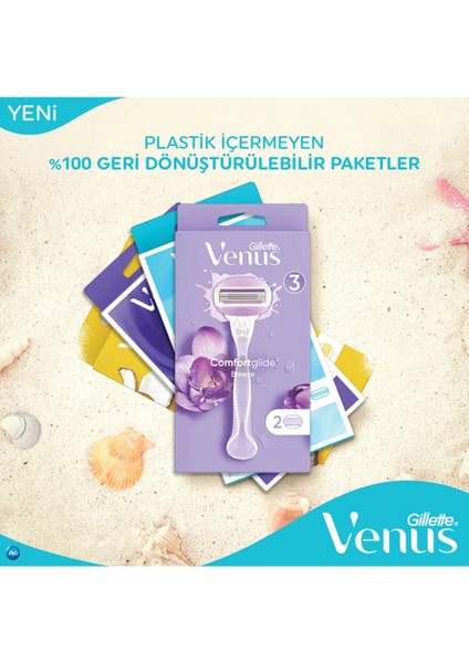Comfortglide Olay Kadın Yedek Tıraş Bıçağı 4'lü, 5 Bıçaklı Paslanmaz Çelik – Pürüzsüz ve Rahat Tıraş