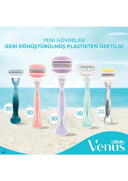 Comfortglide Olay Kadın Yedek Tıraş Bıçağı 4'lü, 5 Bıçaklı Paslanmaz Çelik – Pürüzsüz ve Rahat Tıraş