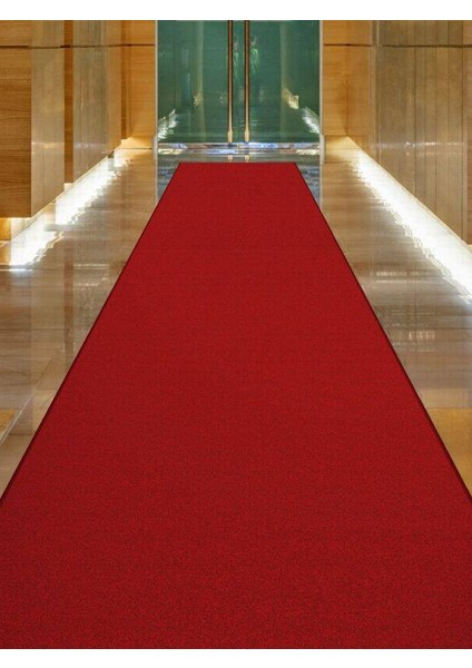 Kırmızı Kalın Yolluk, Kaydırmaz Tabanlı Dayanıklı Yolluk, 1X17 Metre fırsatları