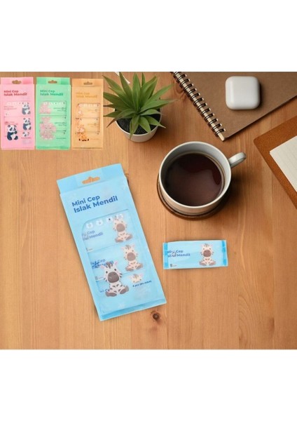 Mini Cep Islak Mendil 4 Paket ( 32 Adet )