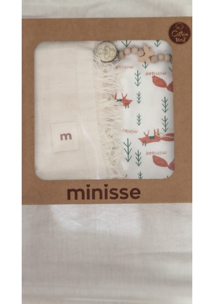 My Baby Kumsal 80X90 cm 1 Adet Penye 1 Adet Muslin Battaniye 1 Adet Emzik Askısı 3lü Set Kutulu 4924