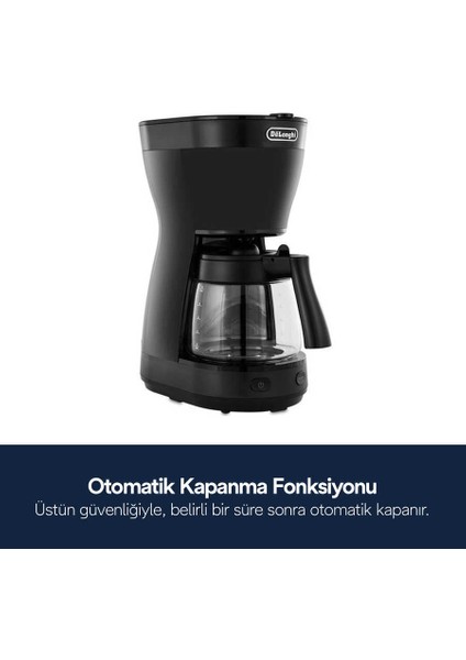 ICM16210 Filtre Kahve Makinesi Siyah modelleri