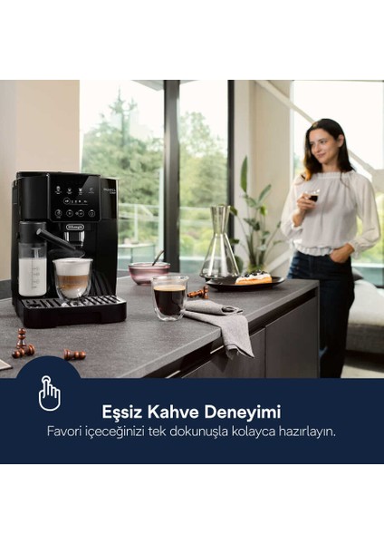 Magnifica Serisi Start ECAM220.60.B Tam Otomatik Kahve Makinesi - Siyah modelleri