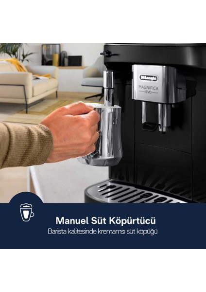 Magnifica Evo ECAM290.21.B Tam Otomatik Espresso Makinesi indirimleri