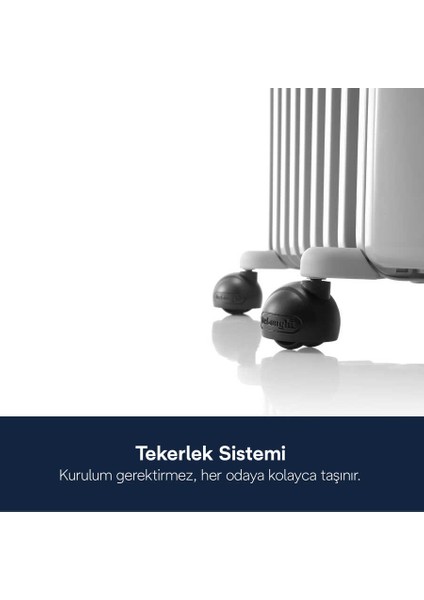 Radyatör 2500 W Güç 12 Dilim Gerçek Enerji Teknolojisi ile Verimli Isıtma