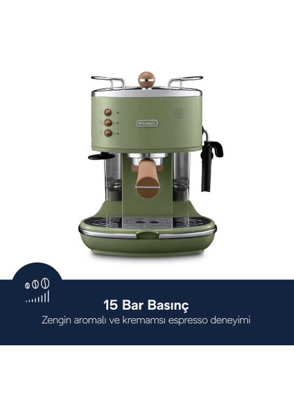 Icona Vintage Manuel / Barista Tipi Espresso Makinesi ECOV 311.GR indirimleri