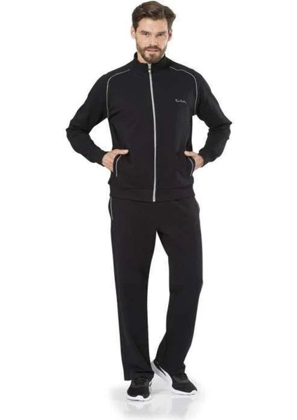 7055 Erkek Uzun Kollu Dik Yaka Eşofman Takımı-Siyah fiyatları