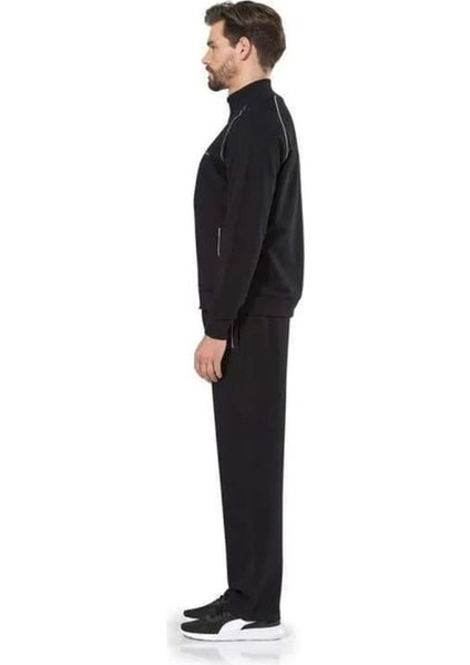 7055 Erkek Uzun Kollu Dik Yaka Eşofman Takımı-Siyah modelleri