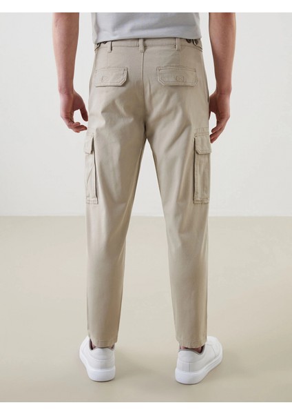 Xsıde Bej Standart Kalıp Gabardin Erkek Pantolon fırsatları