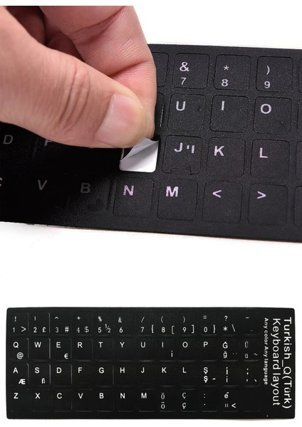 Türkçe Karakter Klavye Tuş Koruyucu Sticker