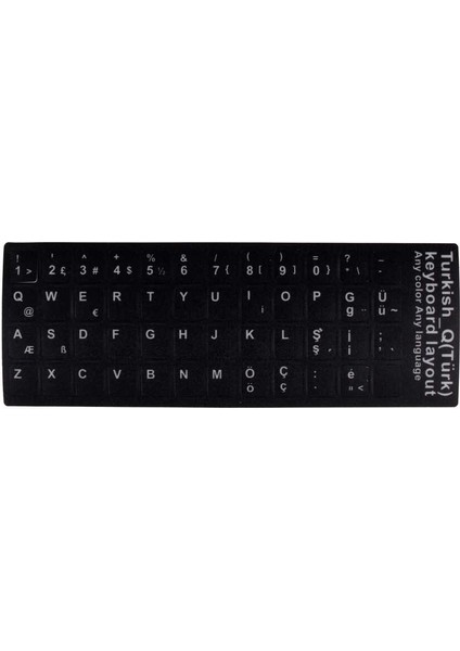 Türkçe Karakter Klavye Tuş Koruyucu Sticker fiyatları
