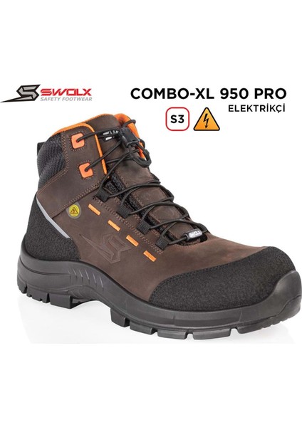 Swolx-3 Swolx Iş Ayakkabısı - Combo-Xl Pro 950 S3 Elektrikçi - 46