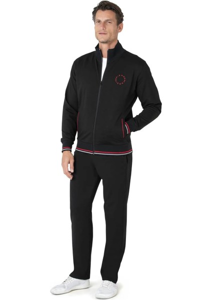 7125 Erkek Uzun Kollu Dik Yaka Eşofman Takımı-Siyah fiyatları