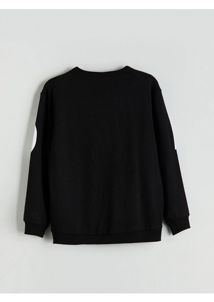 Lcw Kids Siyah Bisiklet Yaka Baskılı Erkek Çocuk Eşofman Takım indirimleri