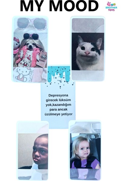 Modun Ne - Eğlenceli Arkadaş Aile Kutu Oyunu My Mood Moodun Ne Meme Mim Kartları 48 Kart