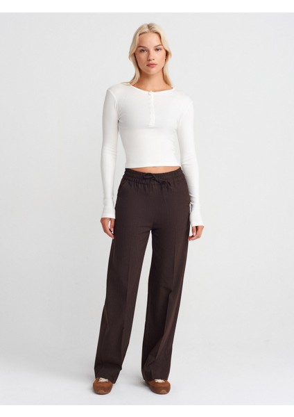 72164 Pijama Pantolon-Kahve