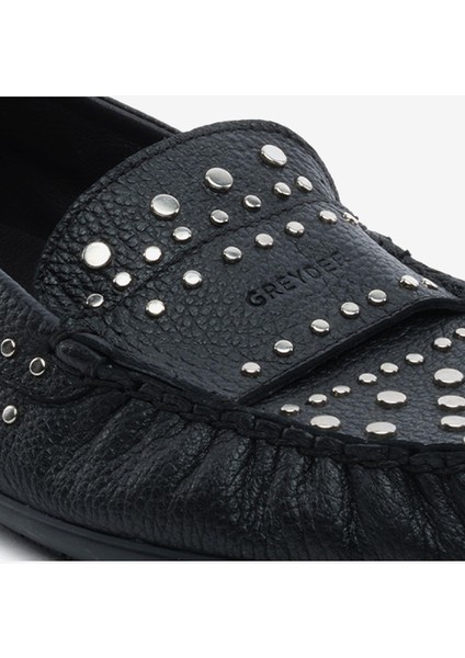 Kadın Siyah Hakiki Deri Loafer Ayakkabı 5Y2CA34392 indirimleri