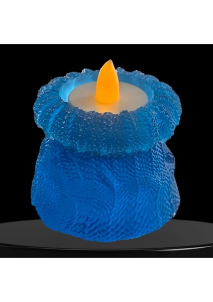 Dekoratif Mavi Saksı Mumluk fiyatları