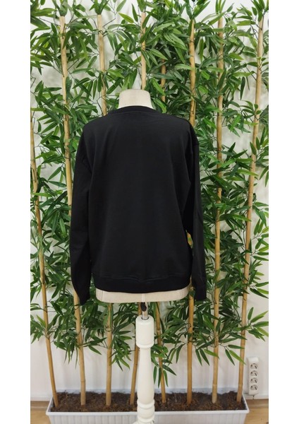 Erkek Uzun Kollu Bisiklet Yaka London Logo Baskılı Iki Iplik Bluz indirimleri