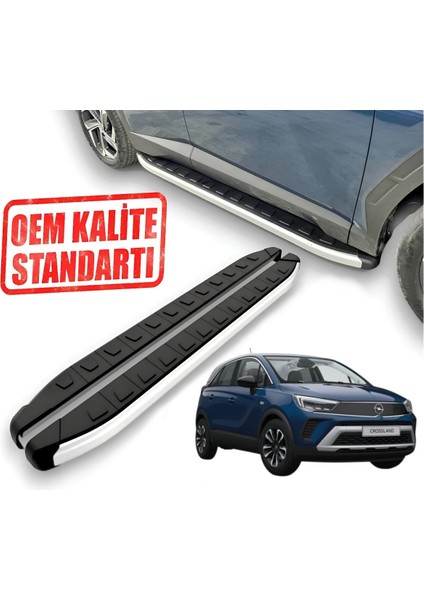 TUNAX OTO Crossland Araca Özel Alyans Yan Basamak 2017 2018 2019 2020 2021 2022 2023 2024 2025