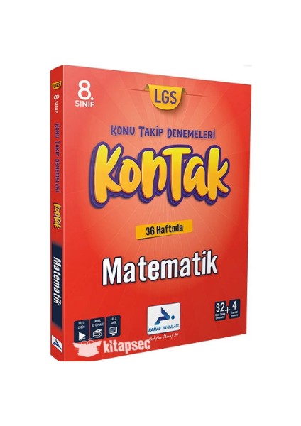 Paraf Yayınları 8. Sınıf LGS Matematik 36 Haftada Konu Takip Denemeleri