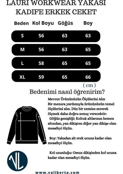 Lauri Workwear Tarzı Tok Kumaş Kadife Yakalı Rahat Kalıp Erkek Ceket - Siyah