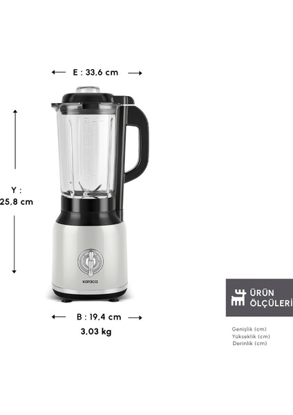 Vintage Craft Smoothie Blender Cream 600 W fiyatları