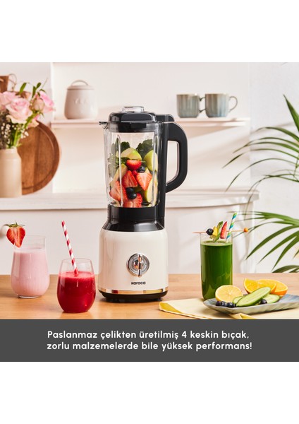 Vintage Craft Smoothie Blender Cream 600 W modelleri