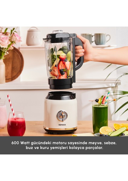 Vintage Craft Smoothie Blender Cream 600 W fırsatları